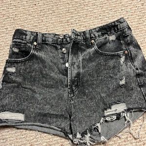 Distressed Jean Shorts